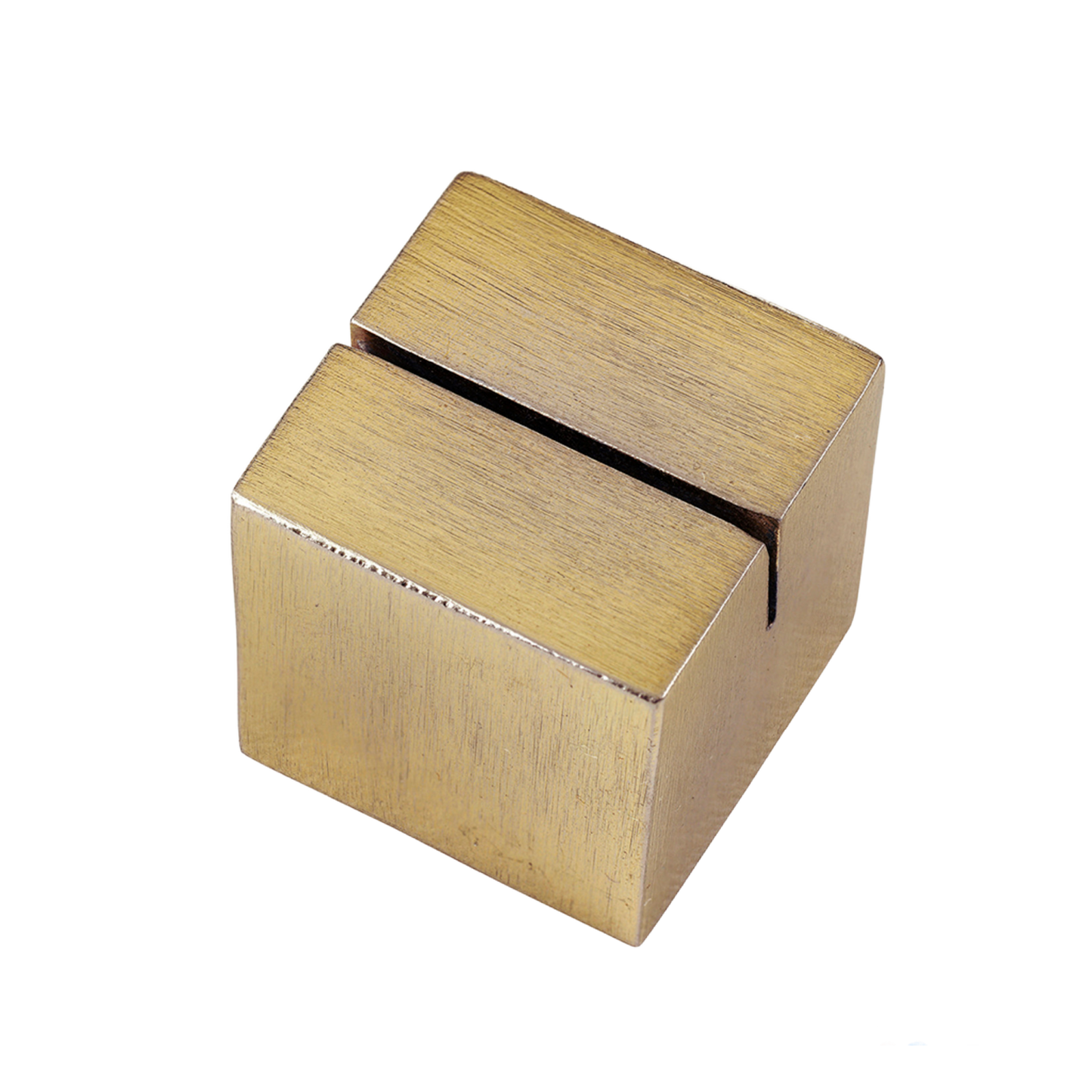 Brushed Gold Place Card Holder