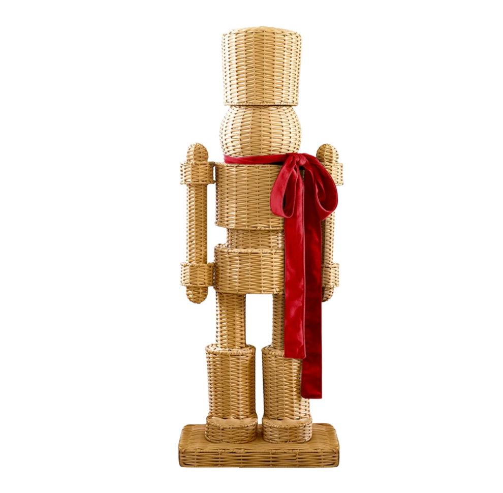 Wicker Nutcracker - Red