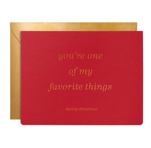Favorite Thing Christmas Greeting Card