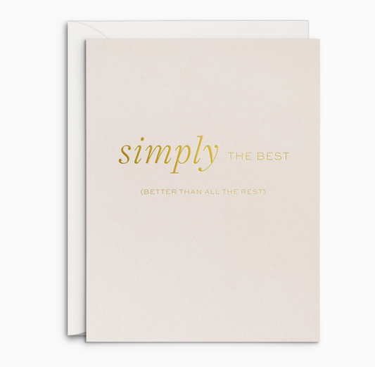 Simply Best Greeting Card