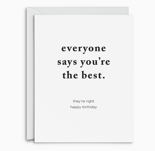 The Best Birthday Greeting Card