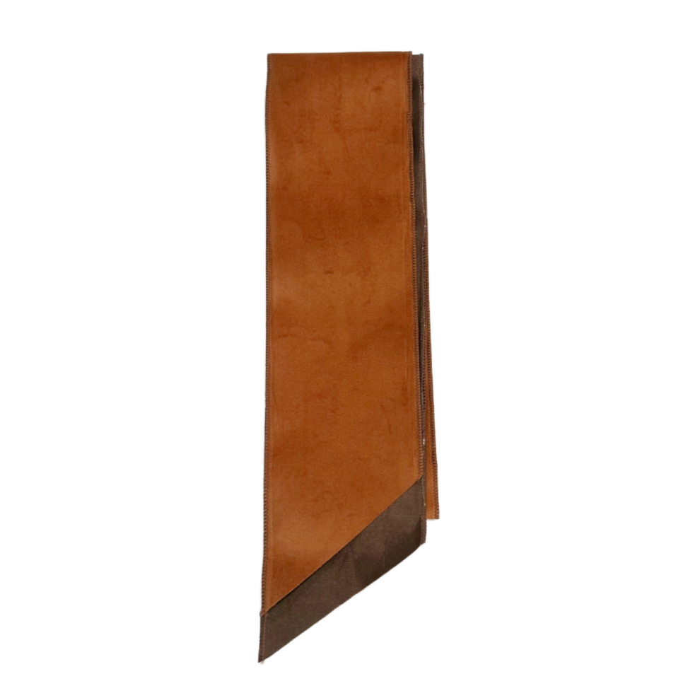 Rust Velvet/Silk Wreath Sash