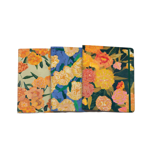 Marigolds Sewn Trio Notebook Set