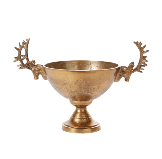 Golden Brass Buck Bowl