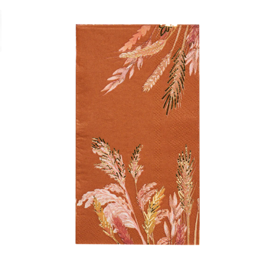 Harvest Wheat Scalloped Edge Guest Towel