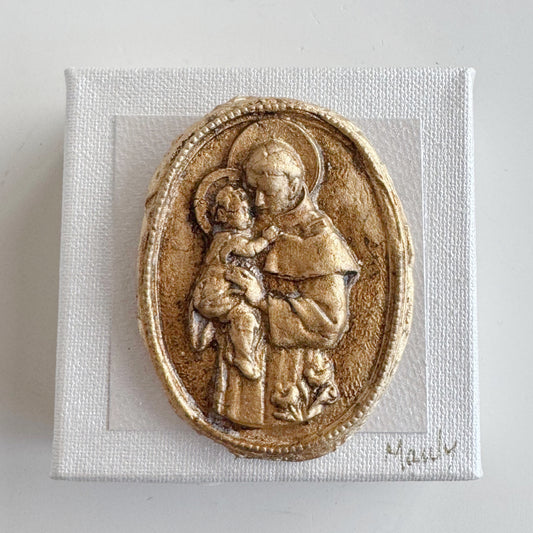 St. Anthony Medal 4x4 Canvas