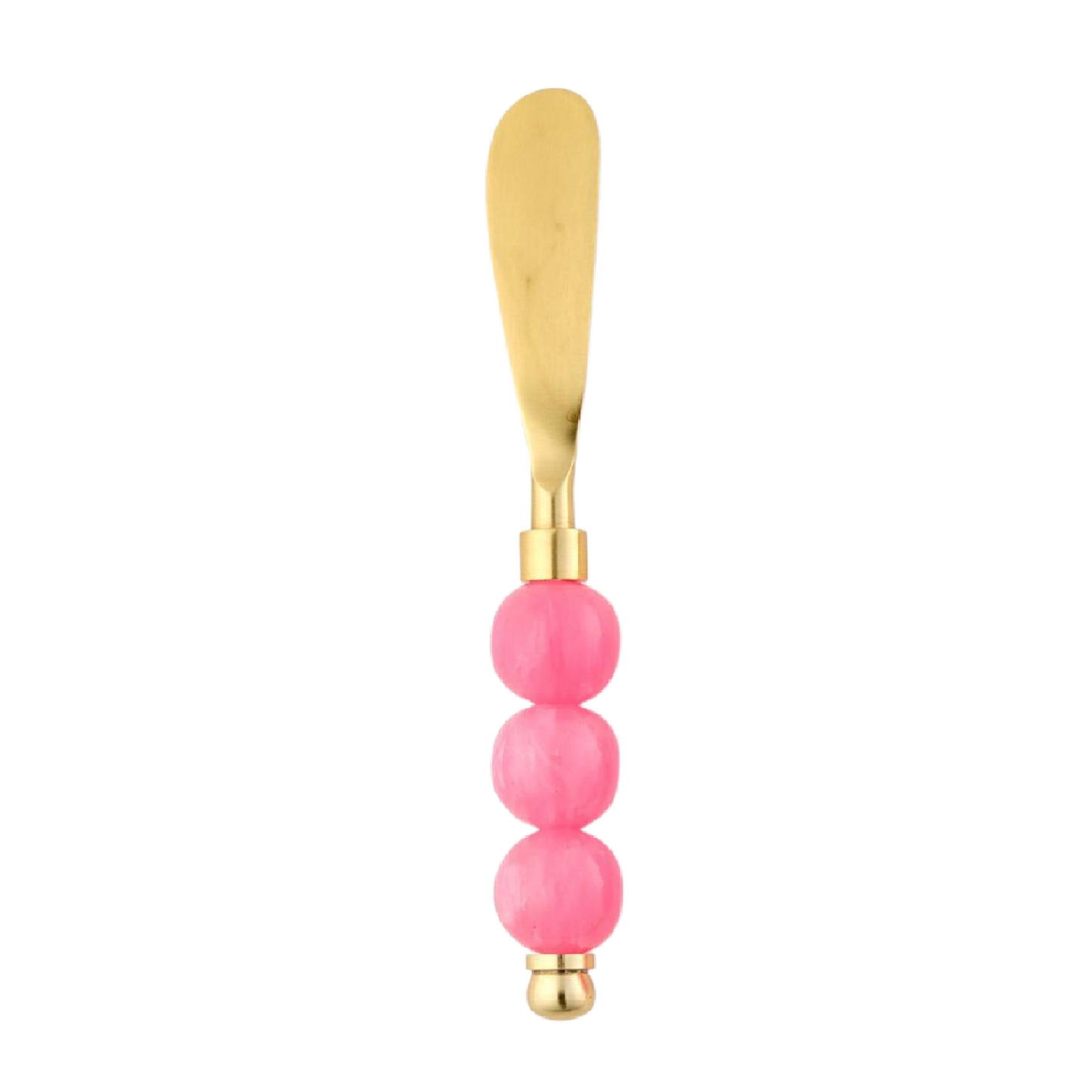 Pink Resin Stainless Steel Spreader