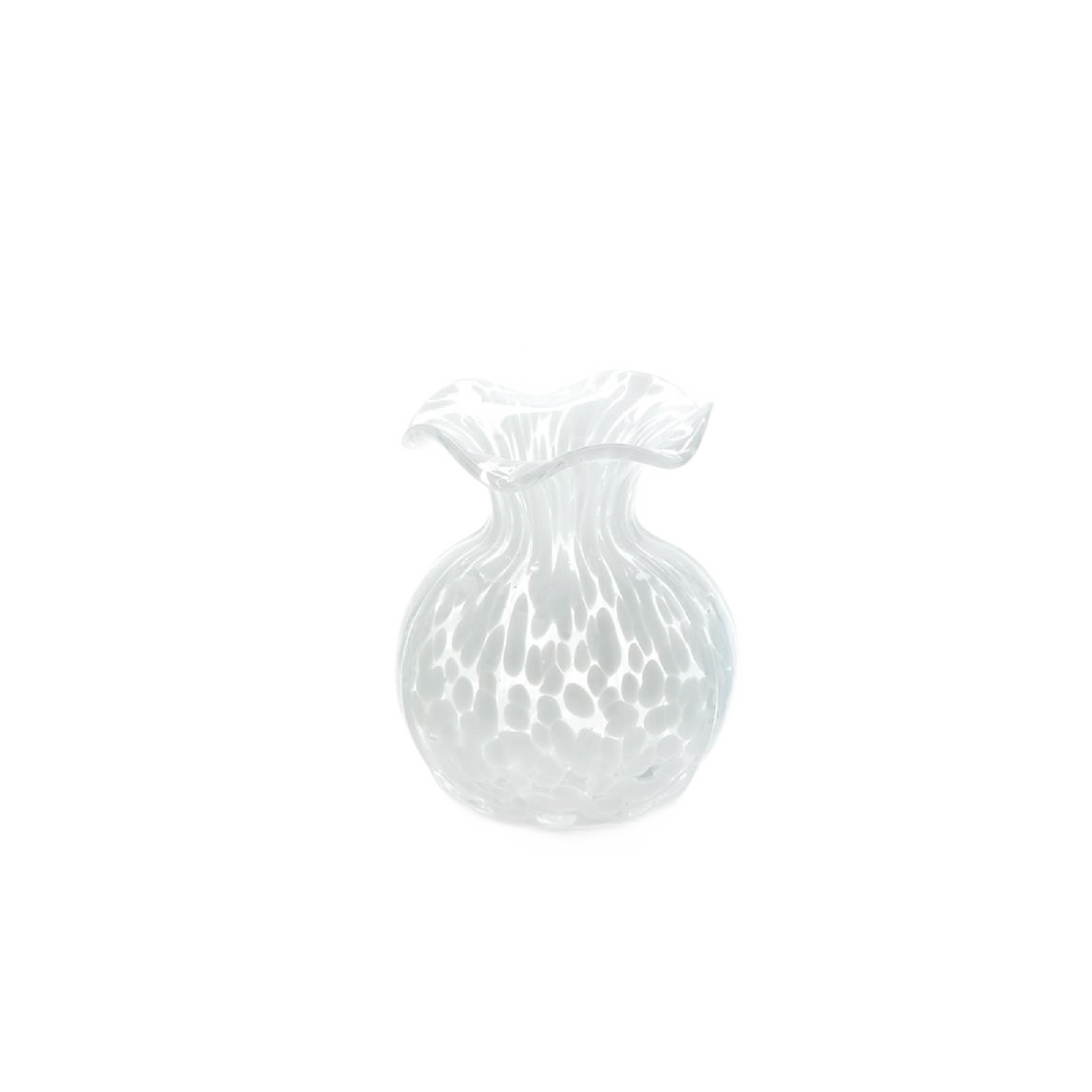 Ruffled Edge Spotted Vase