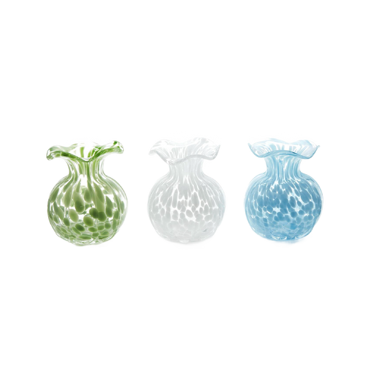 Ruffled Edge Spotted Vase