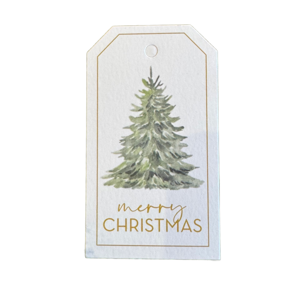 Merry Christmas Tree Gift Tag
