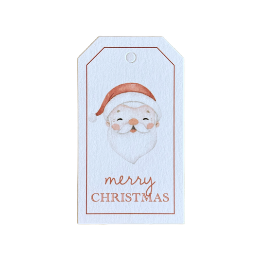 Santa Merry Christmas Gift Tag