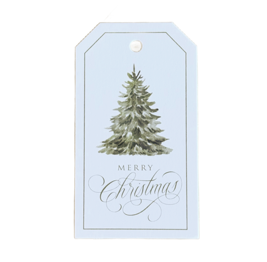 Merry Christmas Tree Gift Tag