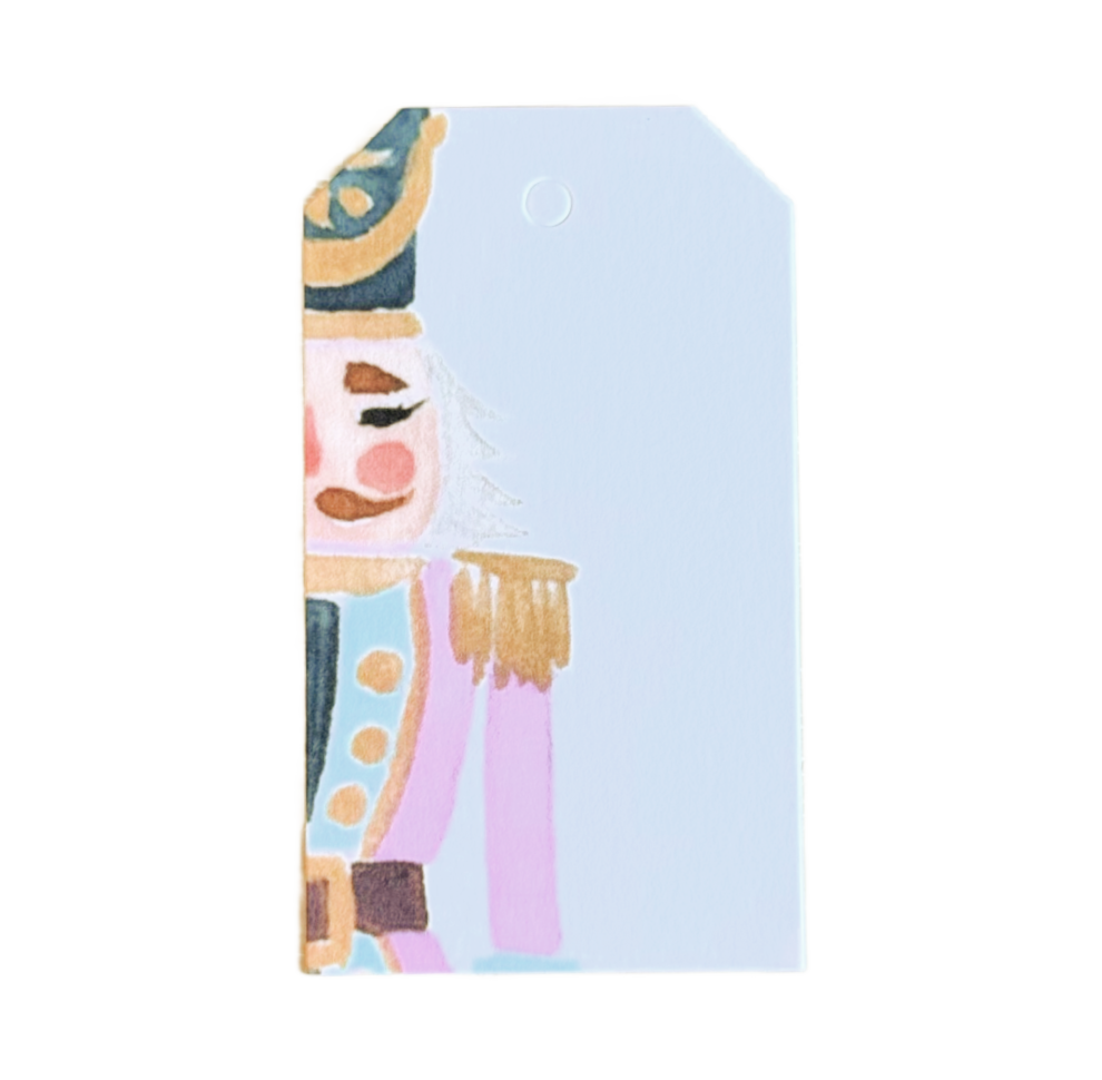 Pink Nutcracker Gift Tag