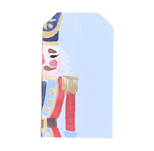 Red Nutcracker Gift Tag