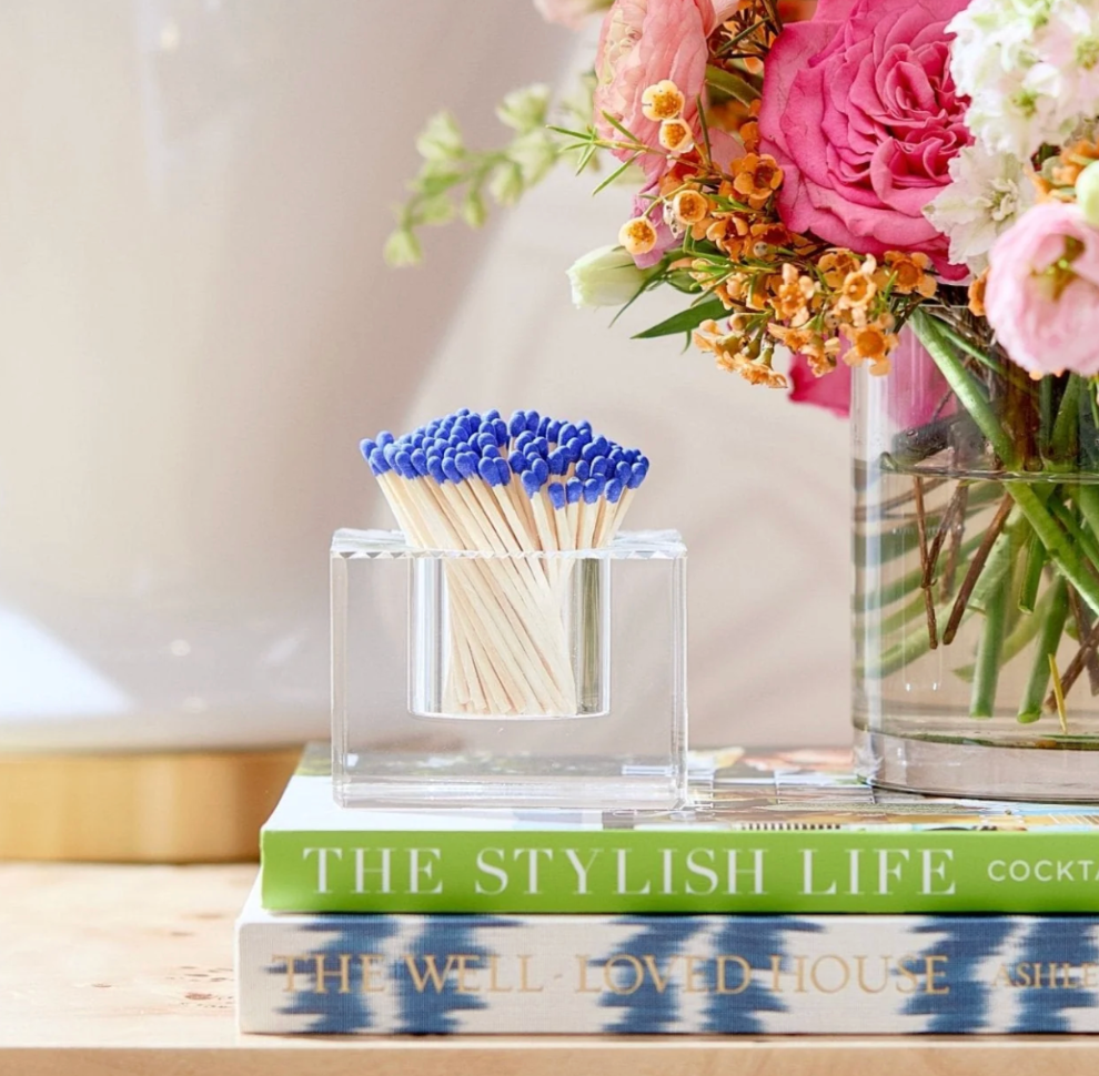 Sq Match Holder and Striker - Royal Blue