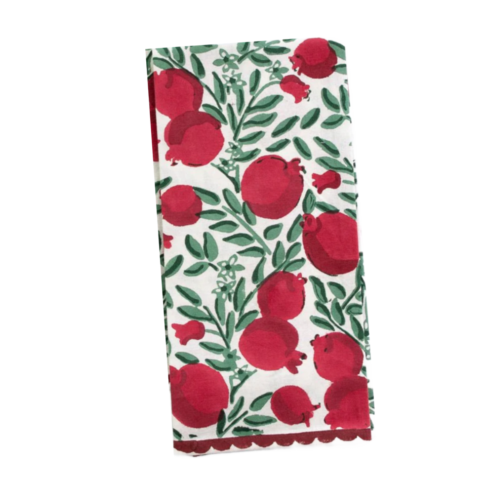 Pomegranate Vine Tea Towel