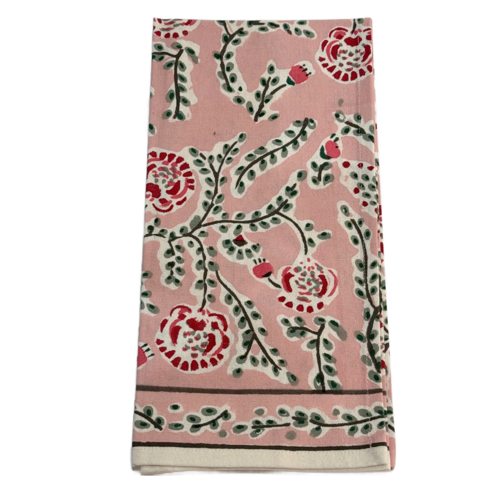 Dahlia Rose Tea Towel