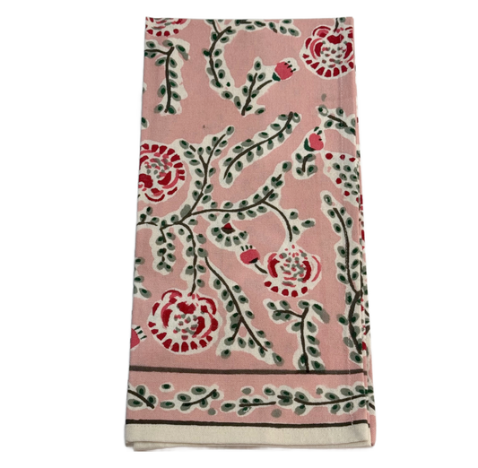 Dahlia Rose Tea Towel