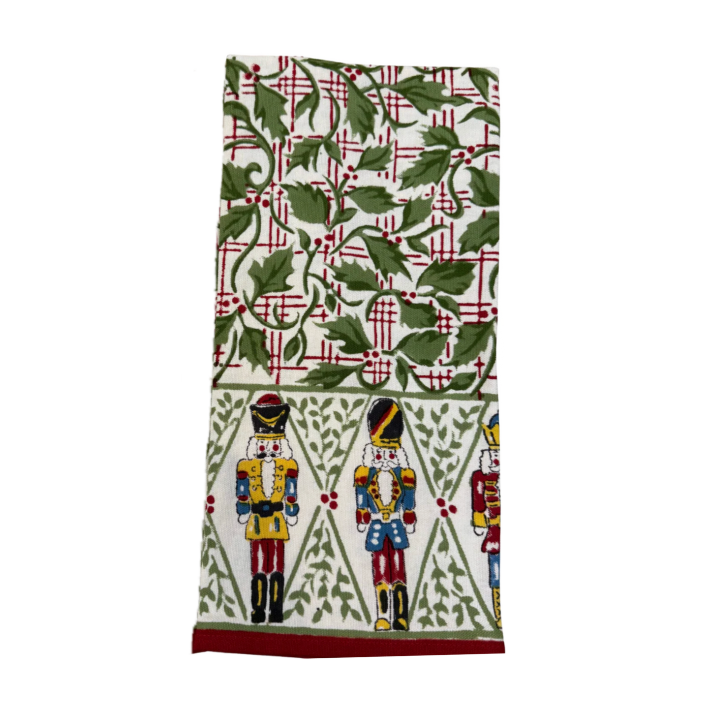 Holly Berry Nutcracker Tea Towel