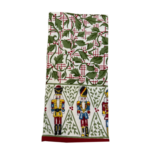 Holly Berry Nutcracker Tea Towel
