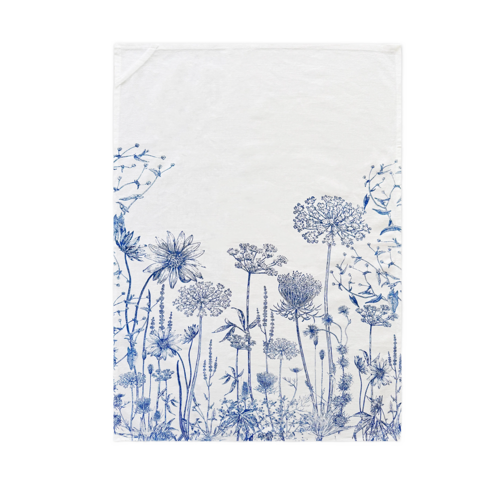 Summer Blues Tea Towel