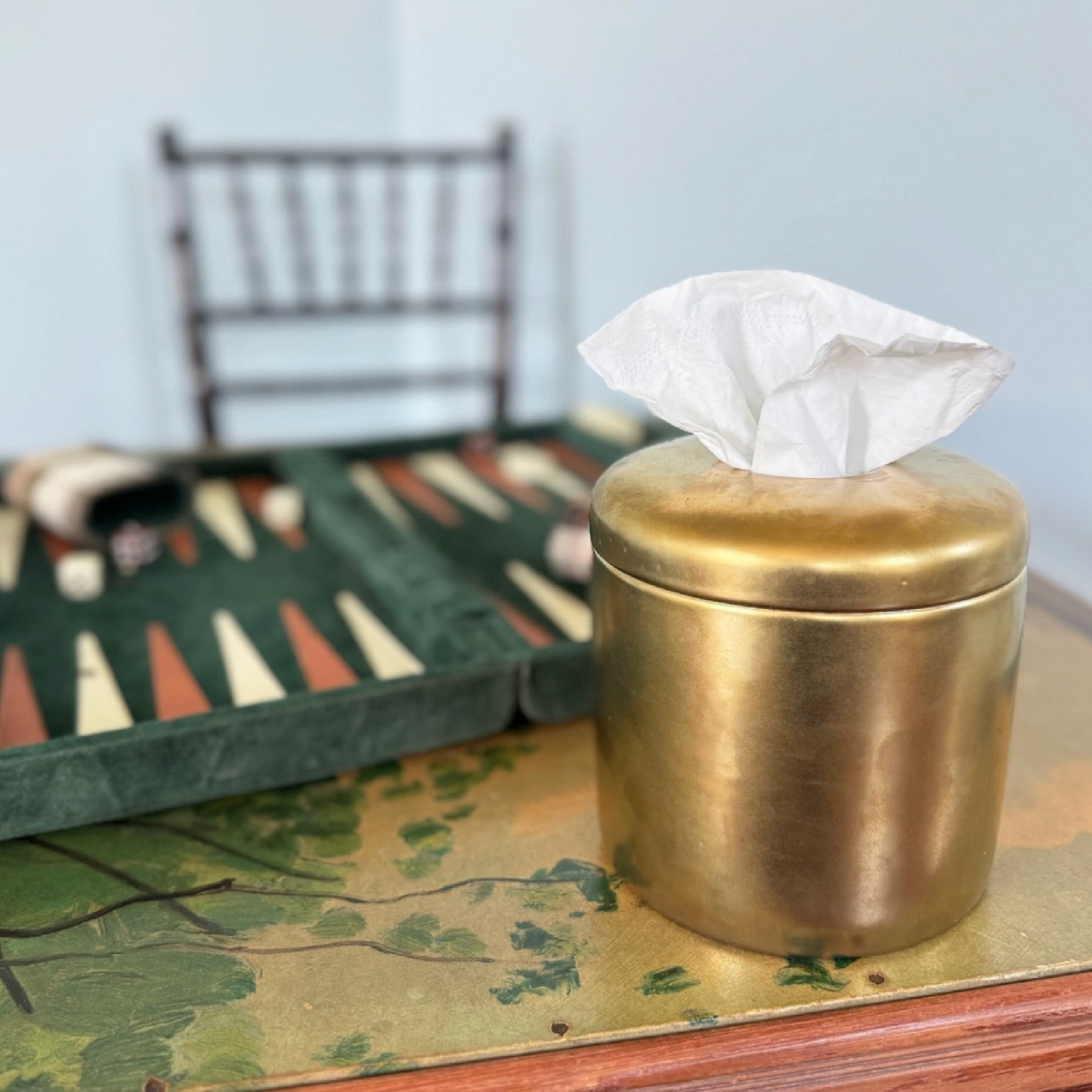 Matte Gold Tissue Vessel