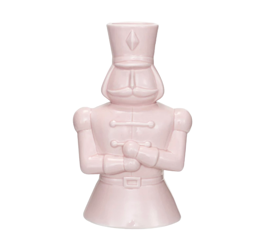 Toy Solider Pink Ceramic Vase
