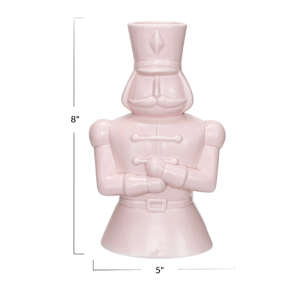 Toy Solider Pink Ceramic Vase