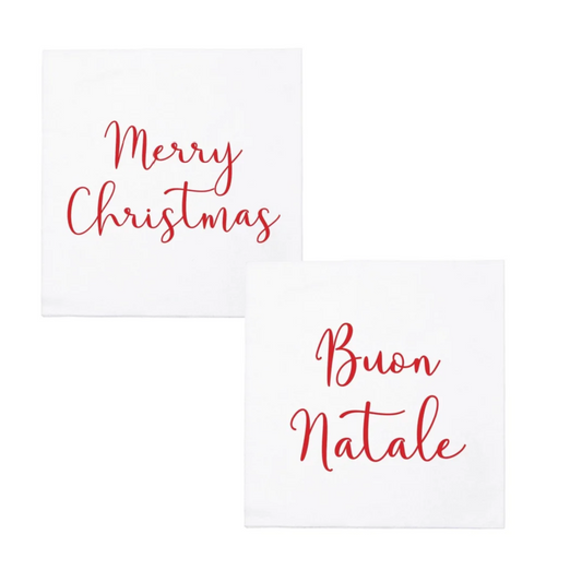 Merry Christmas Cocktail Towels - Papersoft Napkins