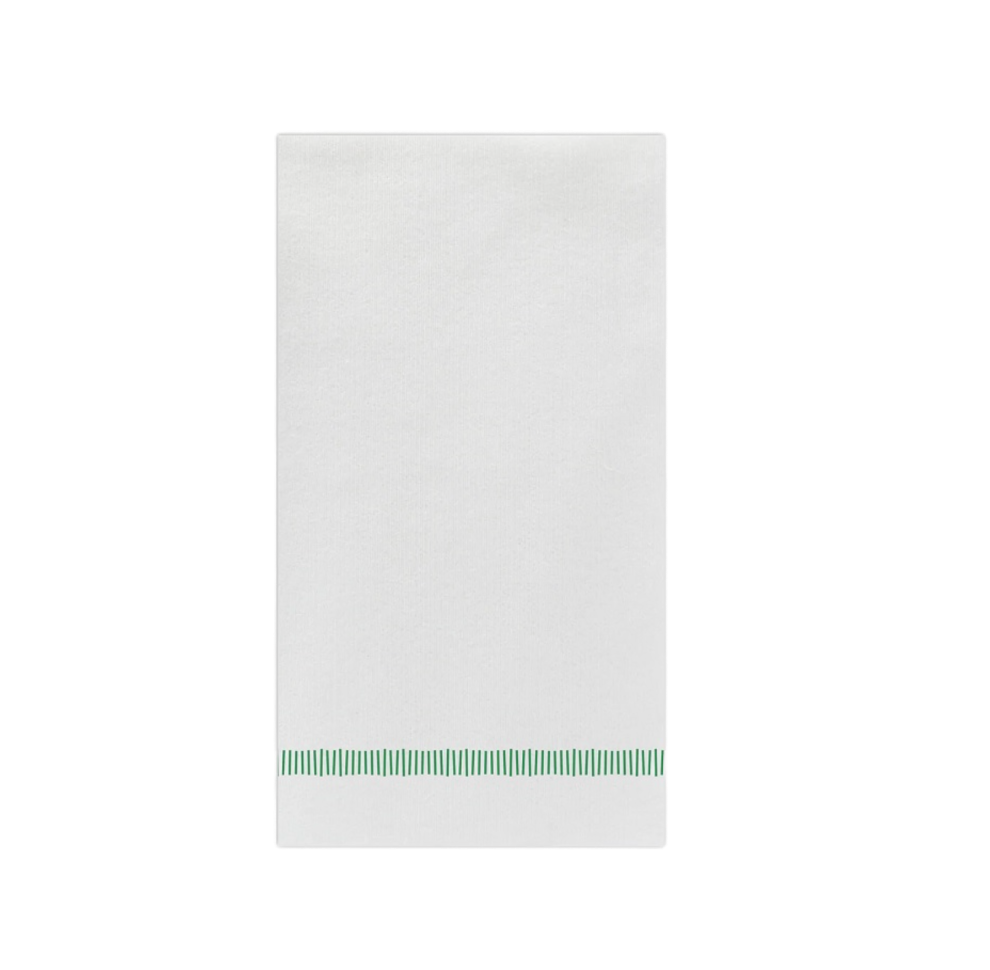 Green Fringe Guest Towels - Papersoft Napkins