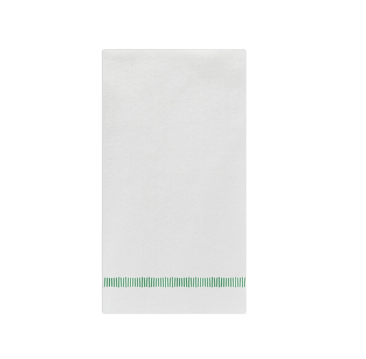 Green Fringe Guest Towels - Papersoft Napkins