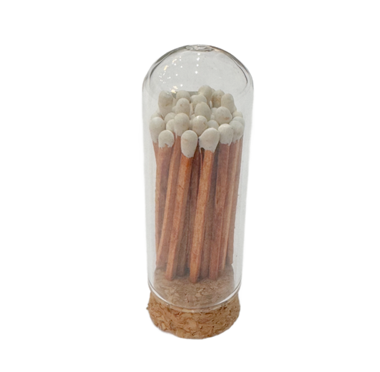 Mini Cloche Matches - White