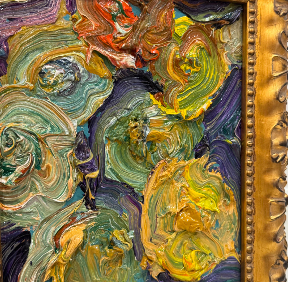 Daniel Zimmerman -  Purple and Gold Flowers