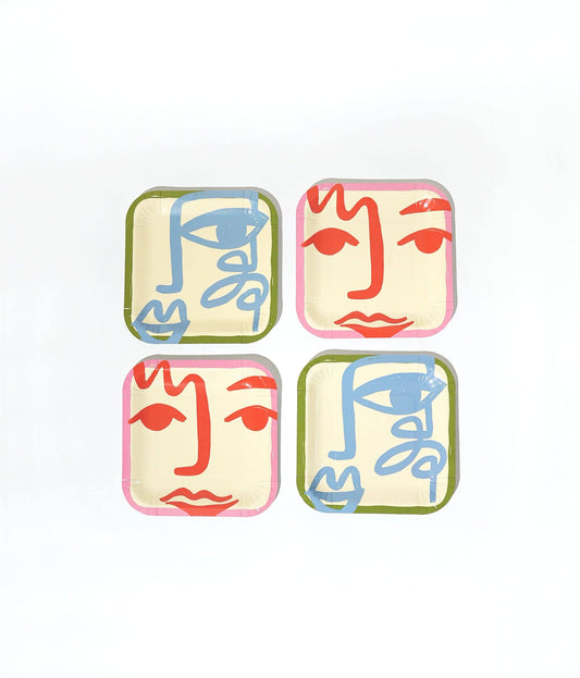 Two Face Dessert Paper Plates