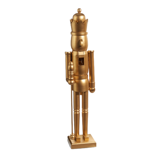 24" Matte Gold Nutcracker
