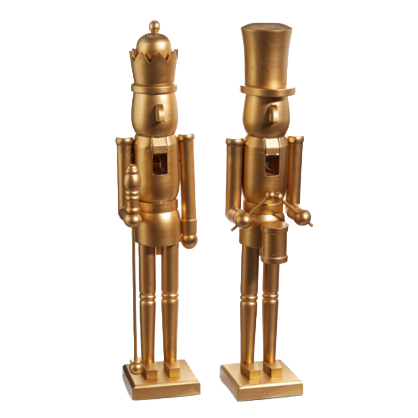 24" Matte Gold Nutcracker